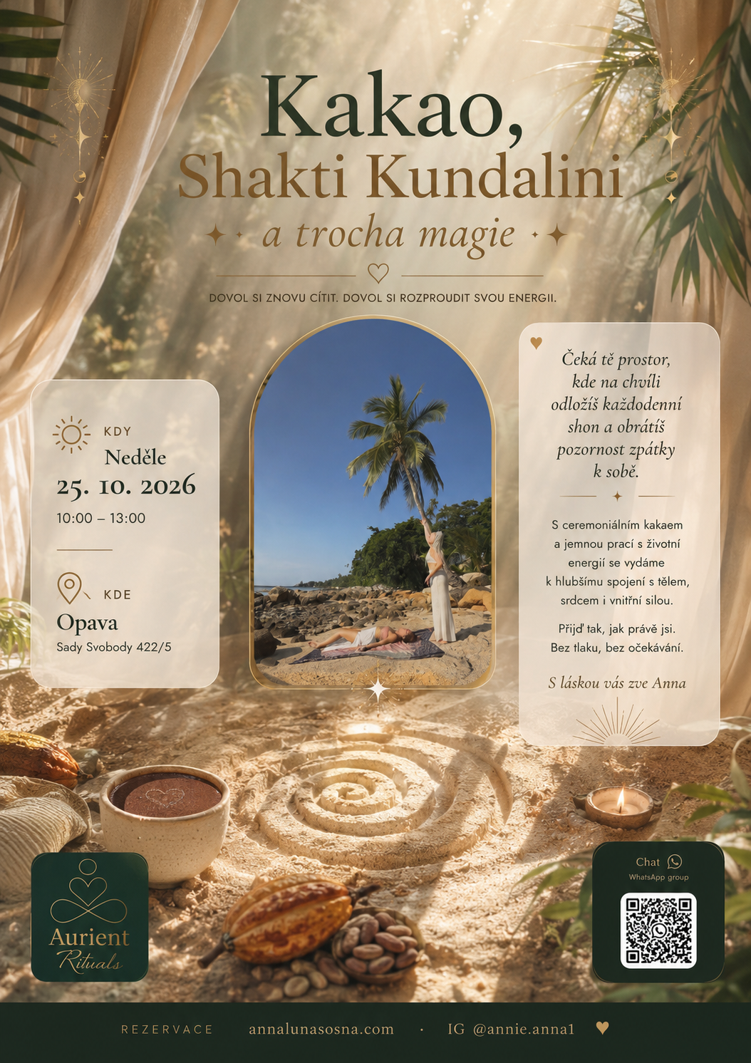 Kakao, Shakti Kundalini a trocha magie – leták / flyer
